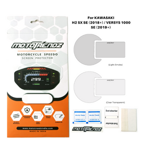 Motorcycle Speedo Screen Protector – Kawasaki Versys 1000 (2019+) / H2 SX SE (2018+) Pack of 2